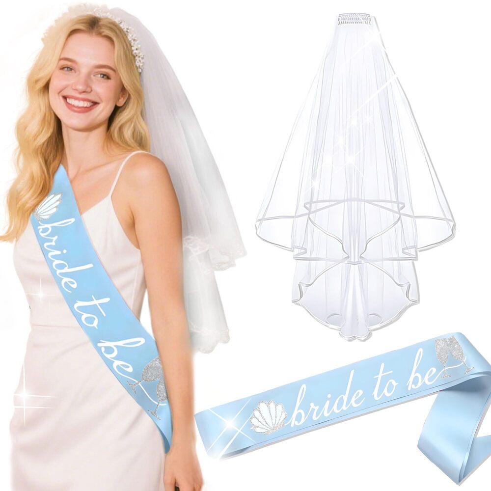 9896 Last Toast On The Coast Sash Blue Coastal Bride to Be Sash for Coastal